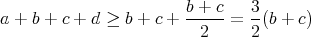                         b + c   3